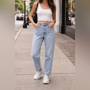 LEVI'S 550 Vintage 1998 Women's Light Wash Relaxed Fit Tapered Leg Jeans 12